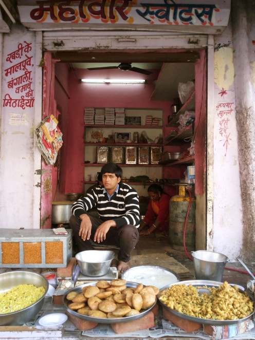 Roadside Sweet Shop (Halwai's) by Saee Bhurke